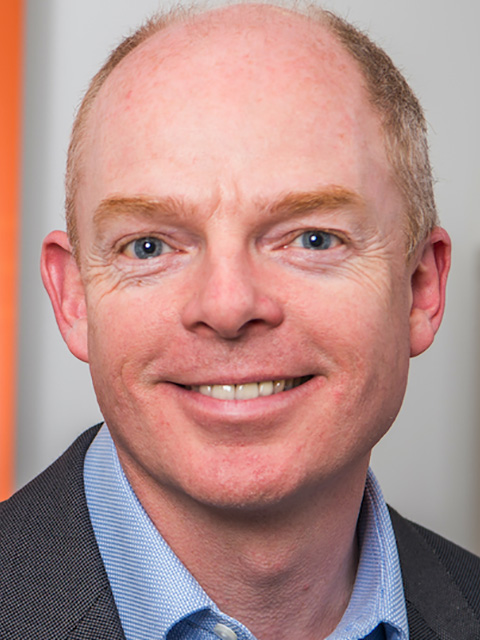 Portrait photograph of academic visitor to the School of Architecture, Building and Civil Engineering at Loughborough University, Gary Shuckford